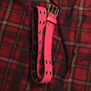 Pink belt fits size 31 waist for a women